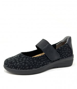 Black Leopard Multicolor Ziera Navis (Wide) Women Mary Janes | Z-580643